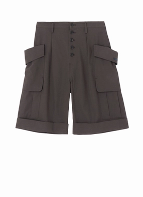 S HIGH-TWISTED GABARDINE SHORT CARGO PANTS Cotton comfort Snag Resistant Fabric