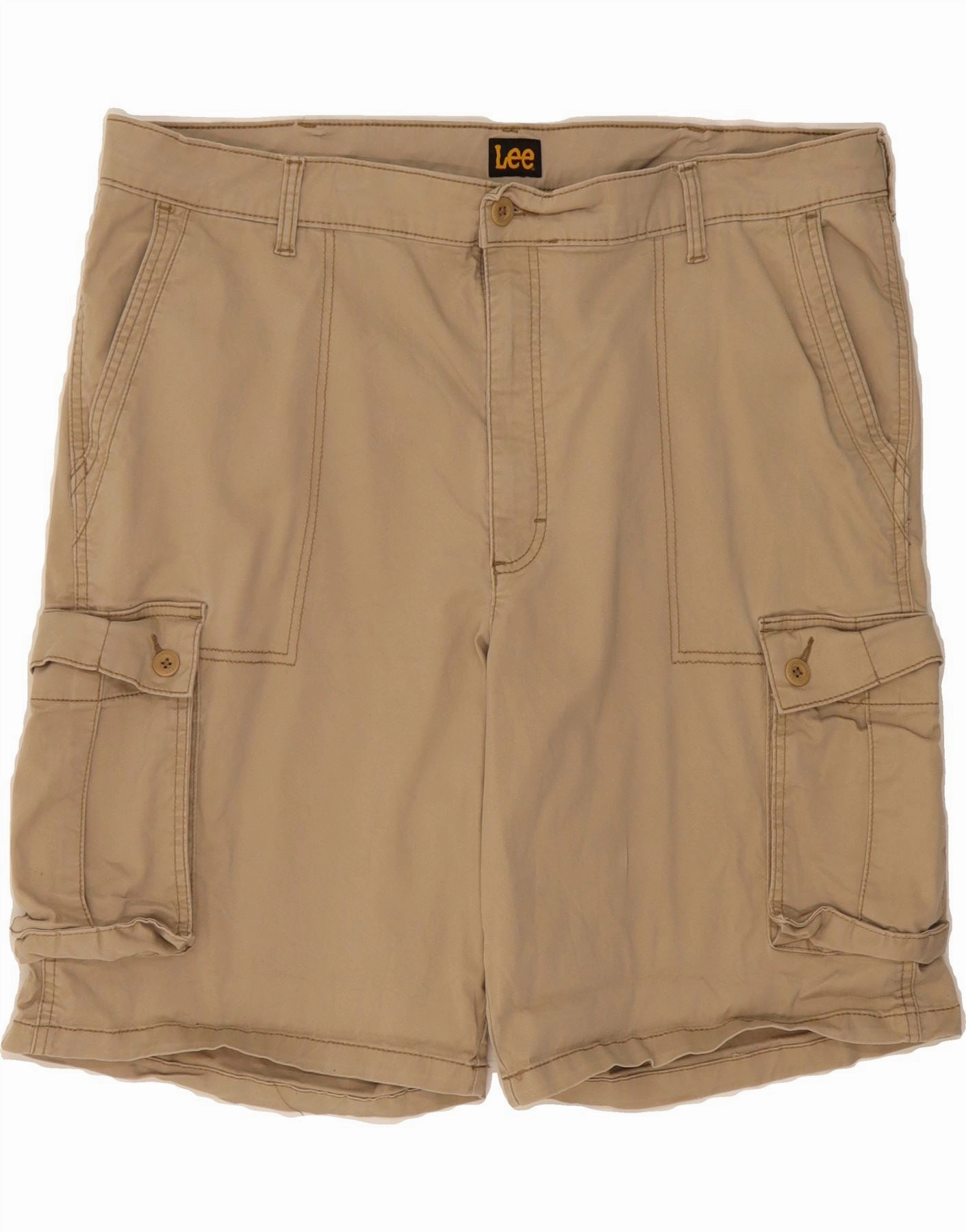 LEE Mens Cargo Shorts W42 2XL Beige Cotton Christmas gift