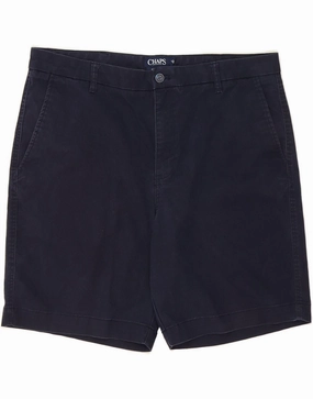 CHAPS Mens Chino Shorts W38 XL Navy Blue Cotton Eco Certified Dye corduroy shorts