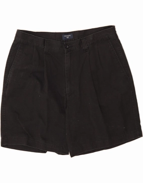 Layered Look Abrasion Dispersing Weave DOCKERS Mens Pegged Chino Shorts W34 Large Black