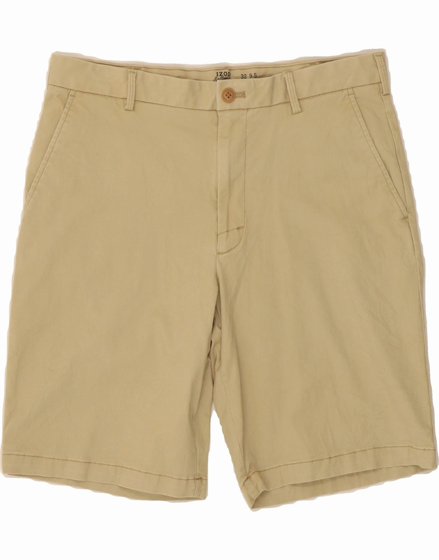 Vintage Look IZOD Mens Salt Water Chino Shorts W32 Medium  Beige Cotton