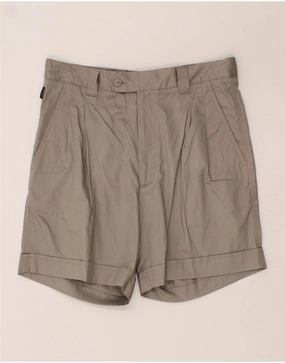 EUROPEAN PROJECT Mens Chino Shorts IT 48 Medium W32  Grey Cotton Fashion Fit linen option