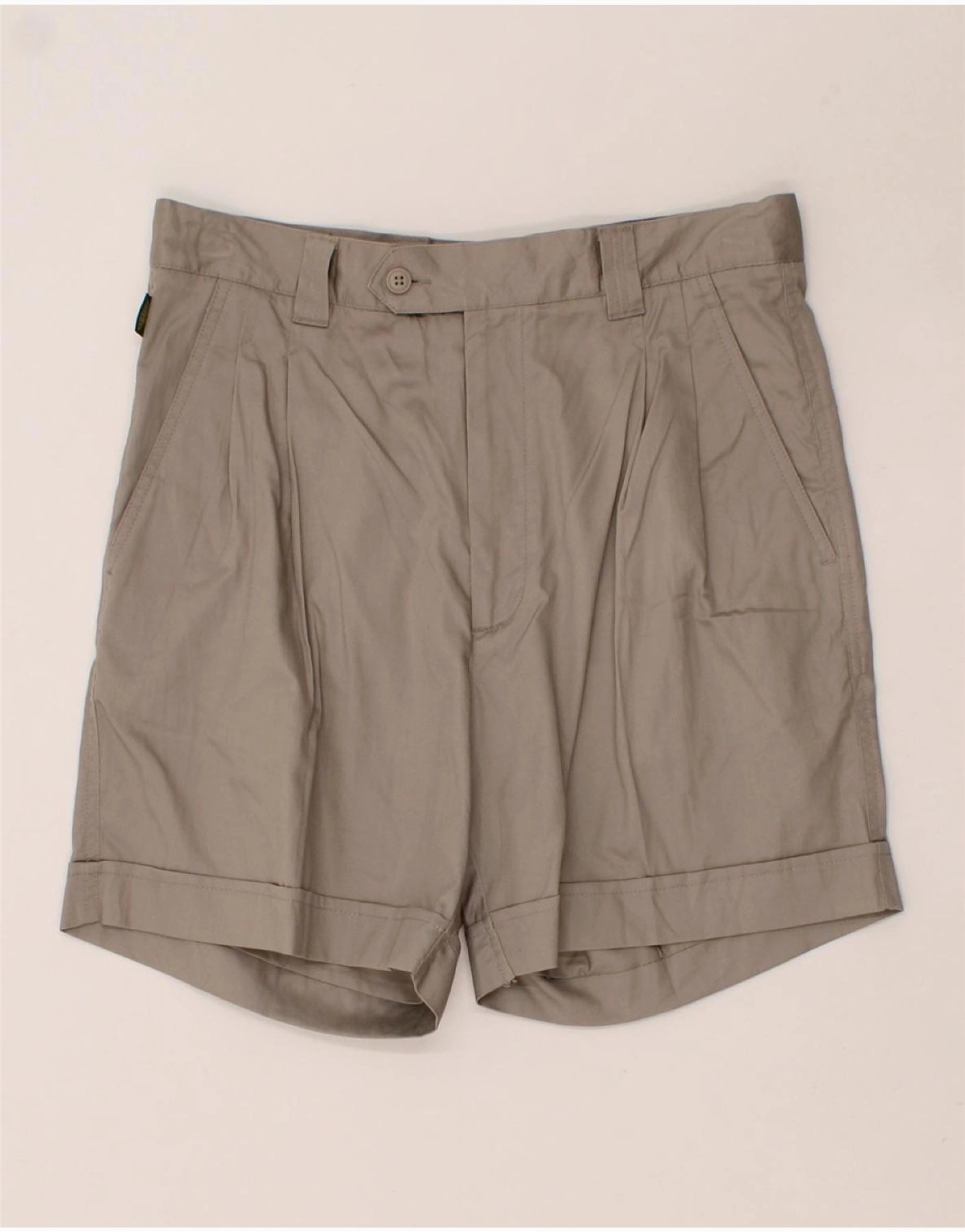 EUROPEAN PROJECT Mens Chino Shorts IT 48 Medium W32  Grey Cotton Fashion Fit linen option