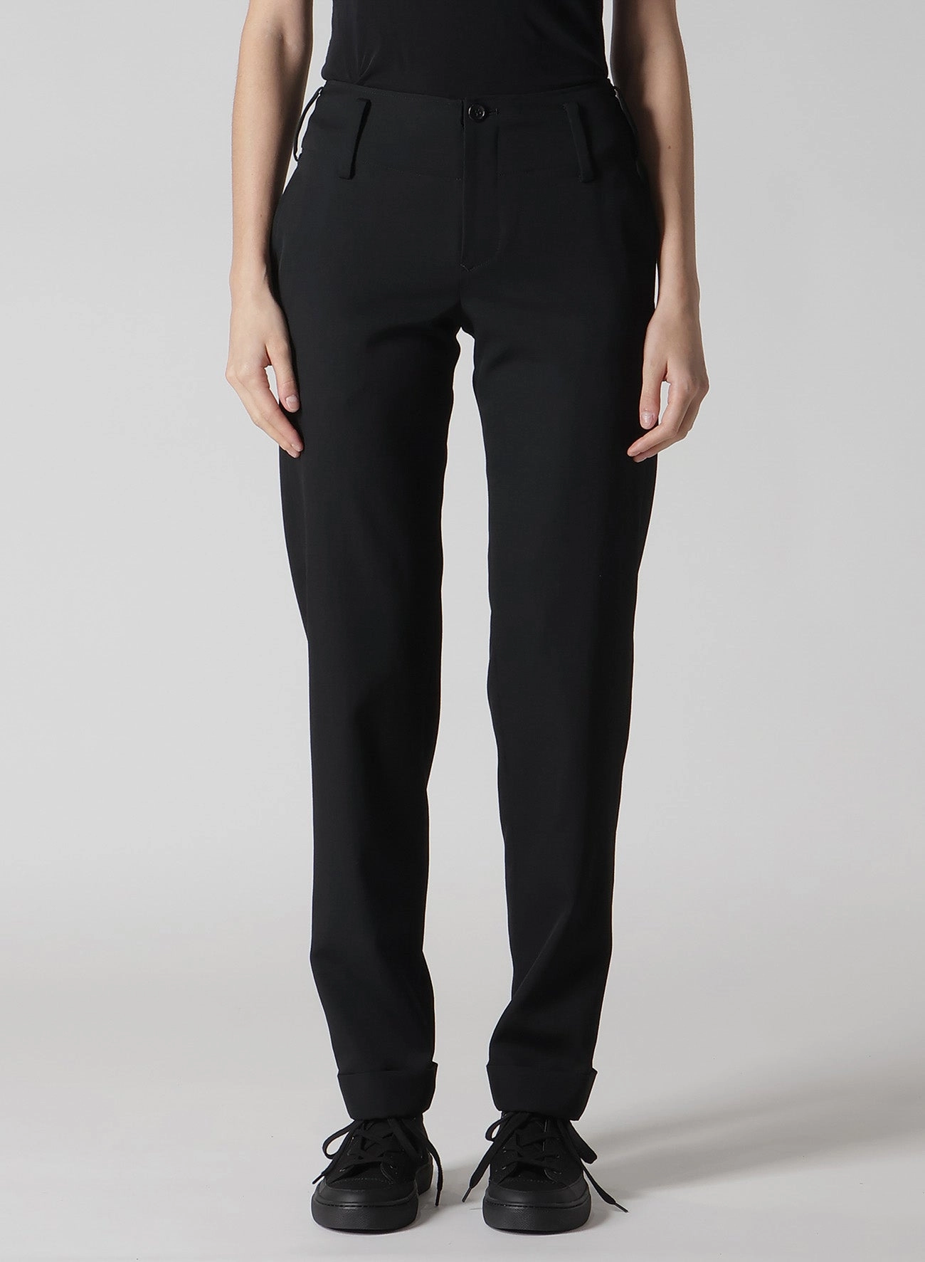 Elastic Free Cuffs GABARDINE BASIC PANTS