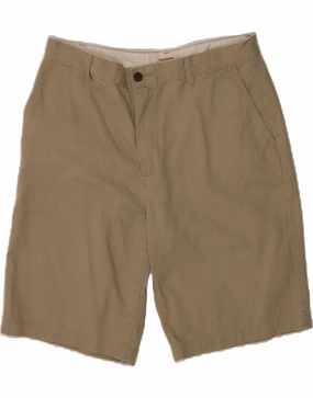 DOCKERS Mens Chino Shorts W34 Large Brown Cotton Eco friendly materials Business casual