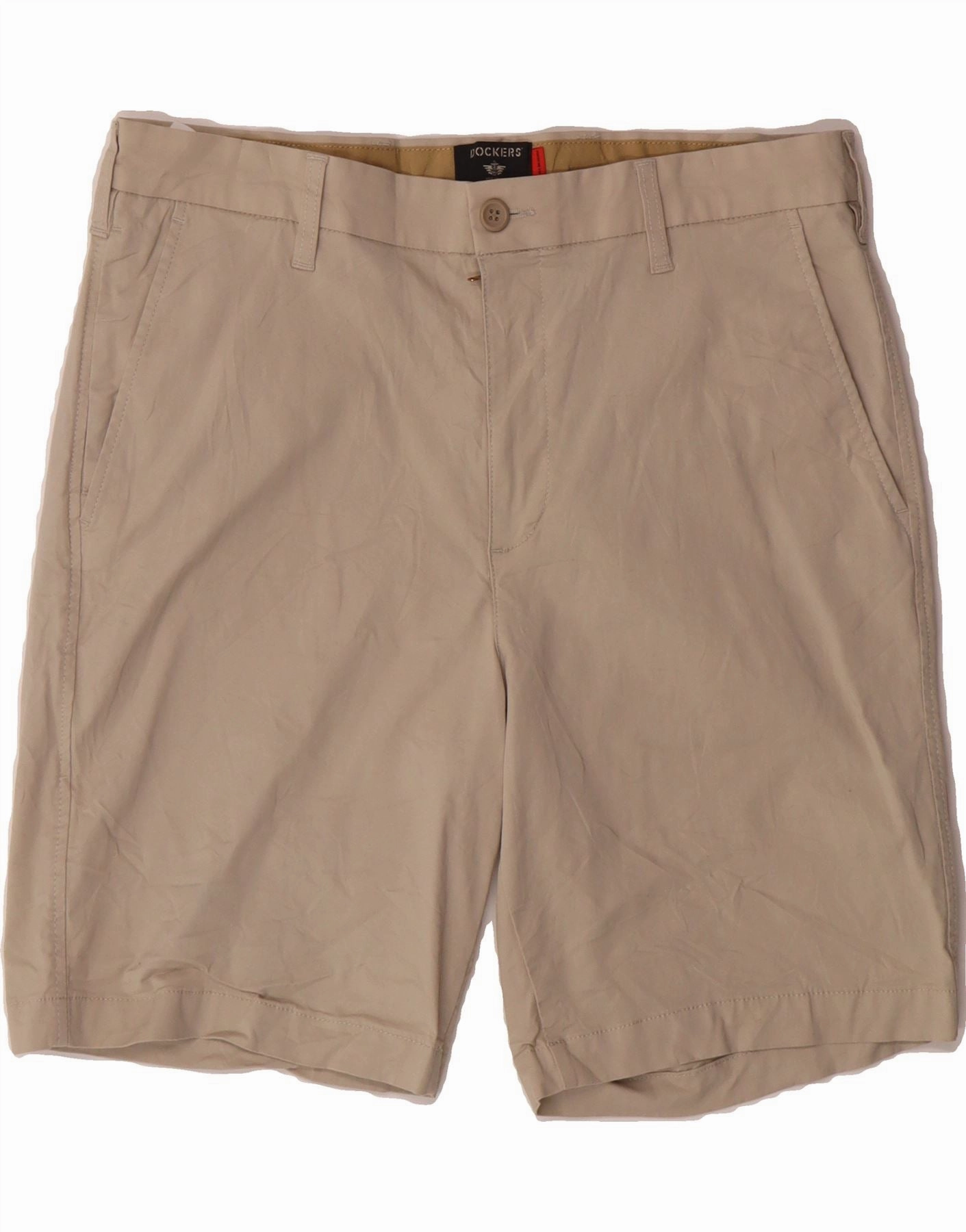 Comfort Cushion DOCKERS Mens Regular Fit Chino Shorts W34 Large  Beige Cotton