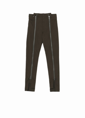 SLIM FIT PANTS WITH LEG ZIPPERS Ripstop Reinforcement Quick Layering