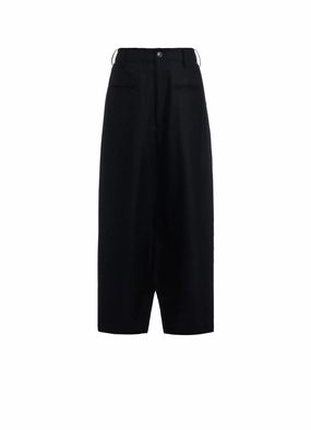 SAXONY R-BACKSIDE FLARE WIDE PANTS Lightweight Material