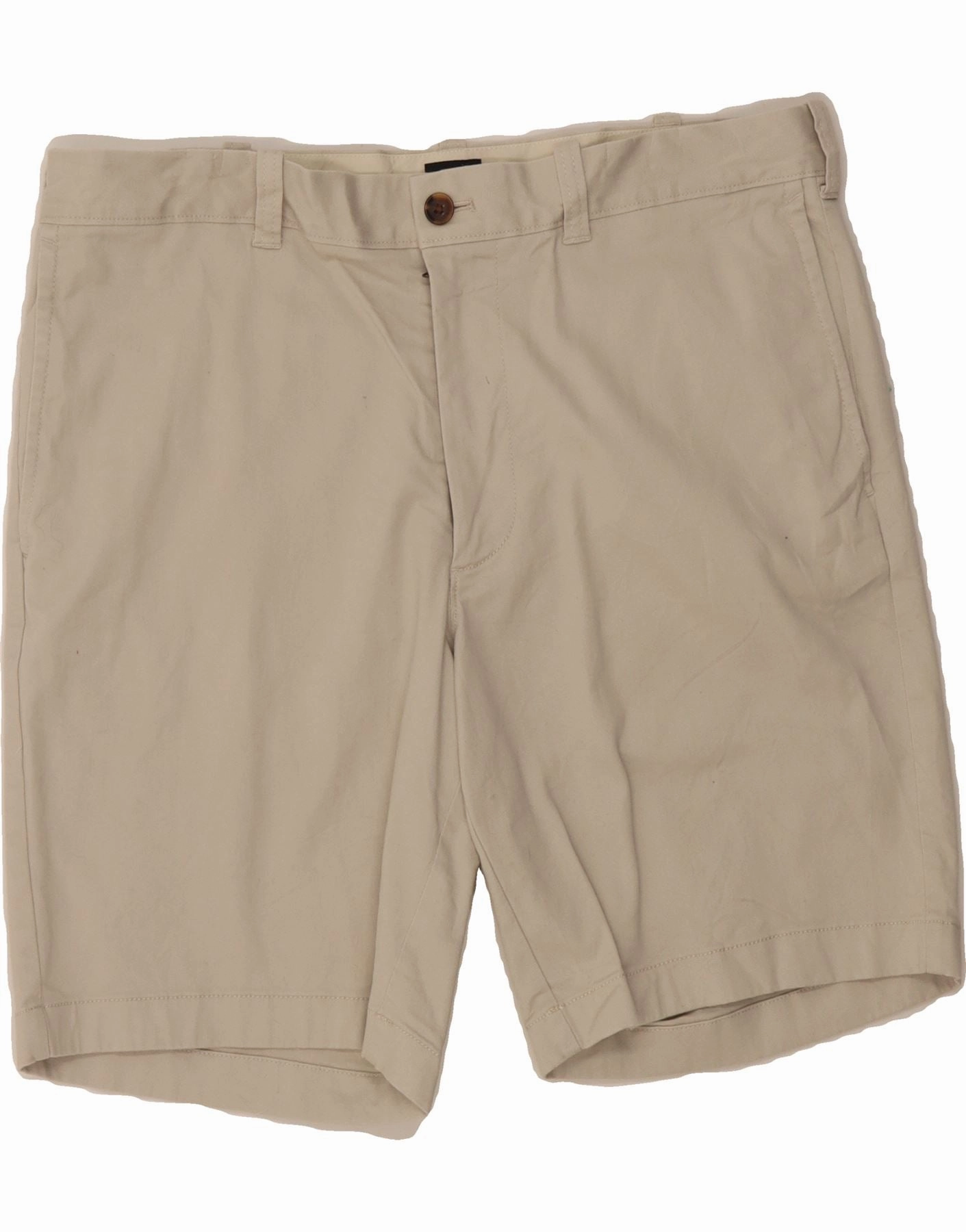 J. CREW Mens Chino Shorts W35 Large Beige beachy vibe Recycled Polyester