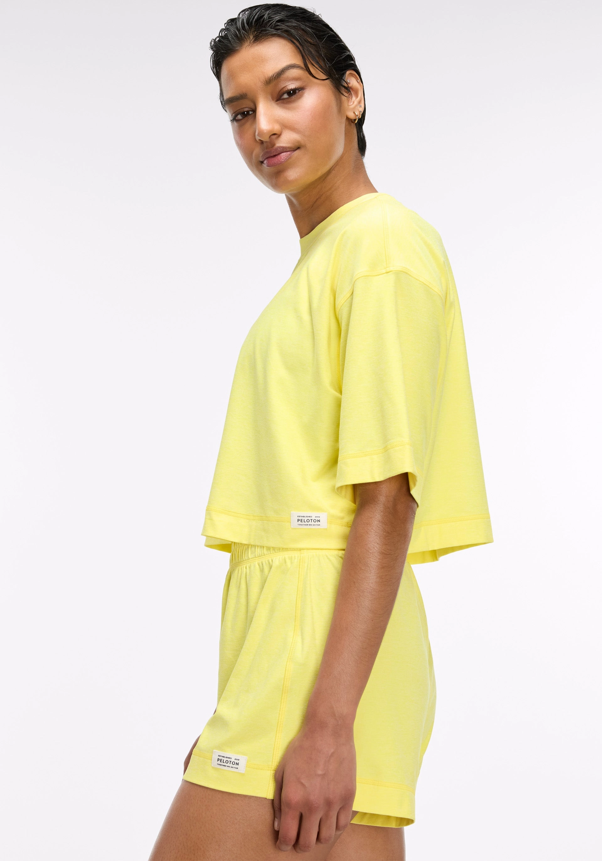 Lemon Dreamblend Set Sports Wear Layered Panel Design