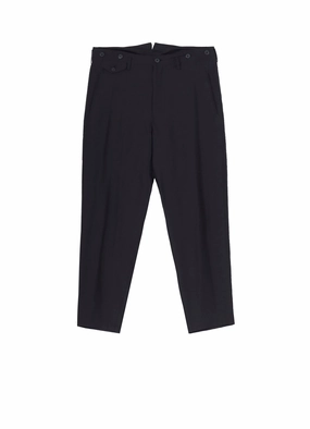 Ry/Ny/Cu LAWN SUSPENDER SLIM PANTS Snug Waist