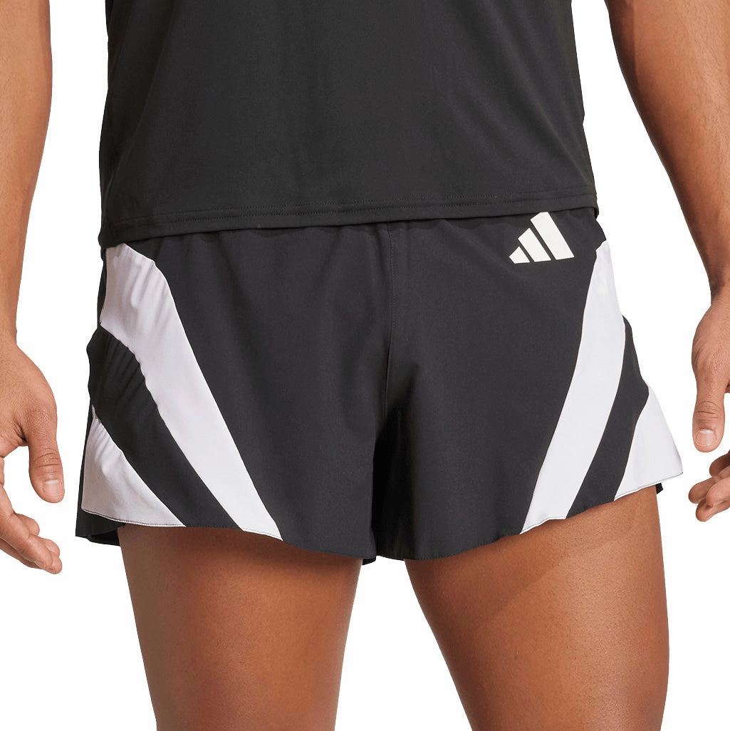 Reinforced Hems Easy Fit Design adidas Adizero Archive Gel 3 Inch Mens Running Shorts - Black
