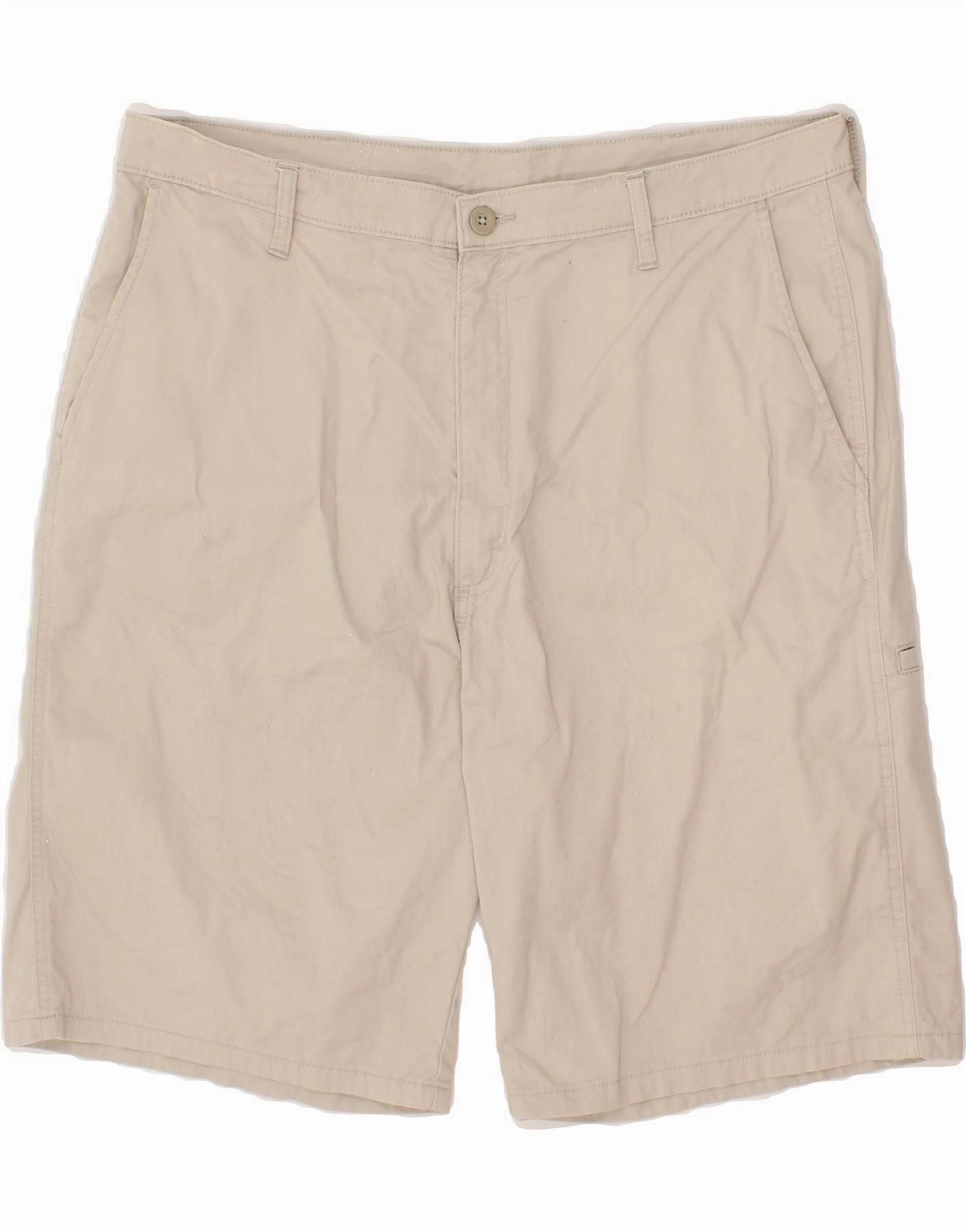 WRANGLER Mens Cargo Shorts W38 XL Beige Cotton hiking apparel Versatile Look