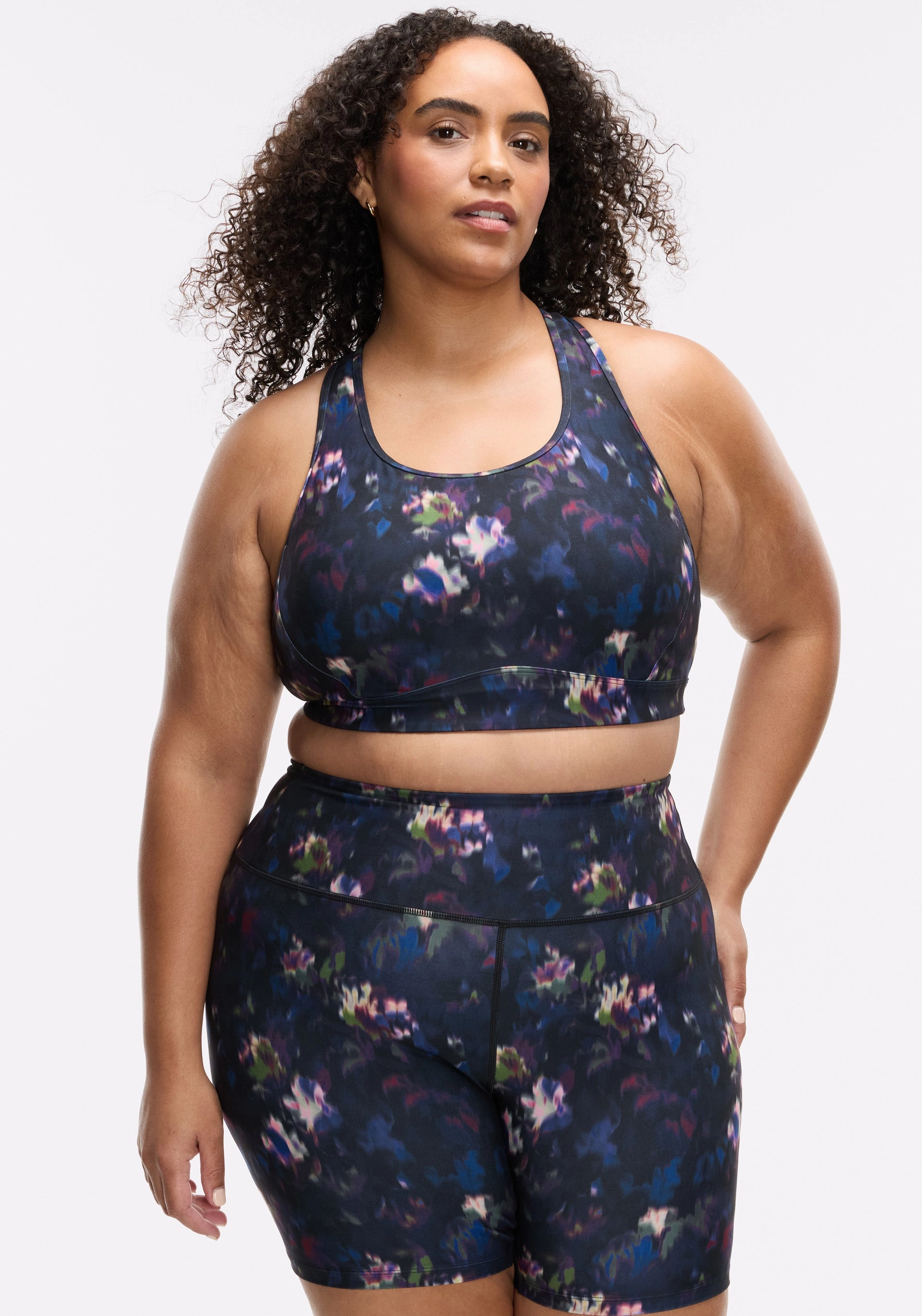 Flexible Secure Closure Cadent Mesh Racerback Bra