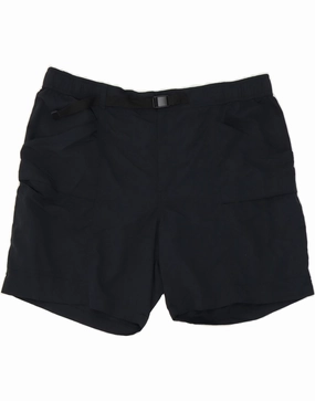 adult clothing Flexible Waistband EDDIE BAUER Mens Cargo Shorts 2XL W44 Navy Blue Nylon