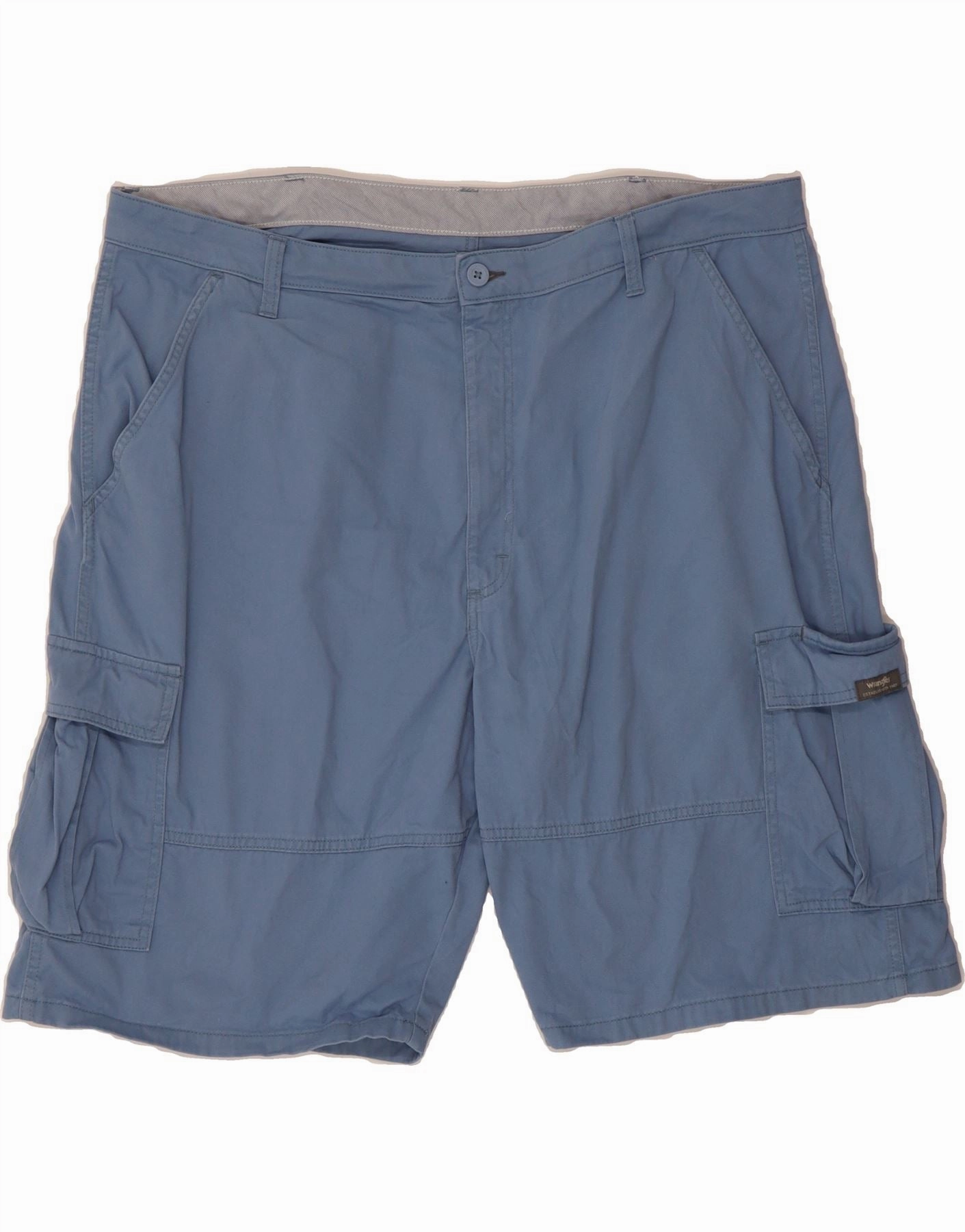 Active Mode concert outfit WRANGLER Mens Cargo Shorts W42 2XL Blue Cotton