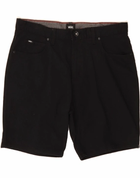 Tactical Attachment Loops VANS Mens Casual Shorts W34 Large Black Cotton