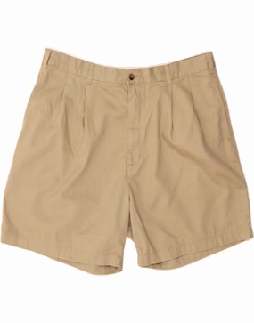 Relaxed Movement DOCKERS Mens Pegged Chino Shorts W38 XL Beige Cotton