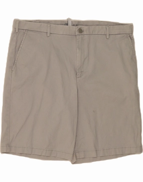 IZOD Mens Salt Water Chino Shorts W40 XL  Grey Cotton Non Irritating Seams