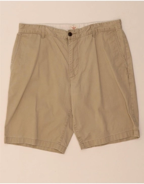 DOCKERS Mens Cargo Shorts W34 Large  Beige Cotton Core Flex