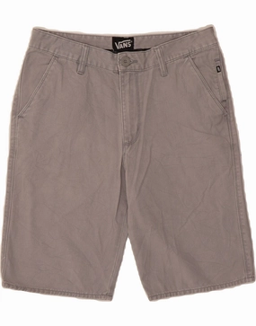 Non Binding Waistline VANS Mens Chino Shorts W30 Medium  Grey Cotton