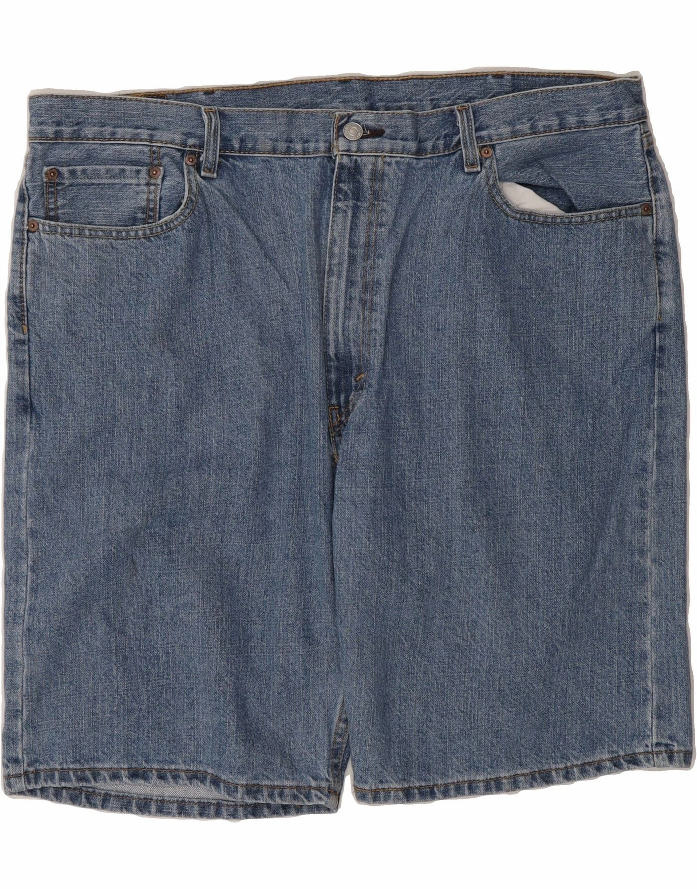 LEVI'S Mens 505 Denim Shorts W42 2XL Blue Cotton Clean Fit