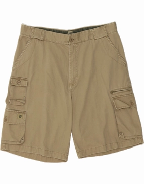 Outdoor Wear Motion Flex Fit IZOD Mens Cargo Shorts W38 XL Beige Cotton