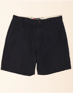 Slim Stretch Motion Ready CHAPS Mens Chino Shorts W38 XL  Navy Blue Cotton