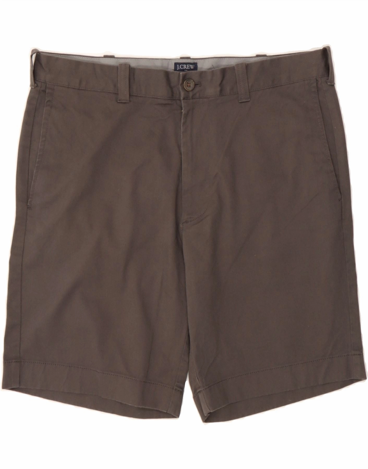 J. CREW Mens Gramercy Chino Shorts W35 Large Brown Cotton new semester