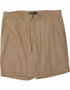 POLO RALPH LAUREN Mens Chino Shorts W40 XL  Beige Cotton Stretch Wear Light Wear
