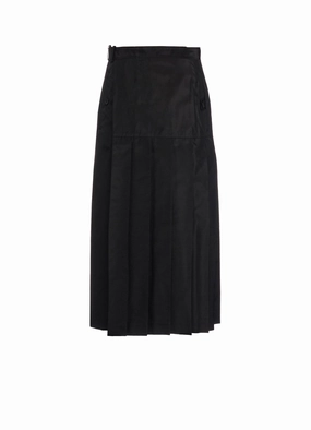 Bold Design Tapered Leg Design S/Pe TAFFETA PLEATS SKIRT
