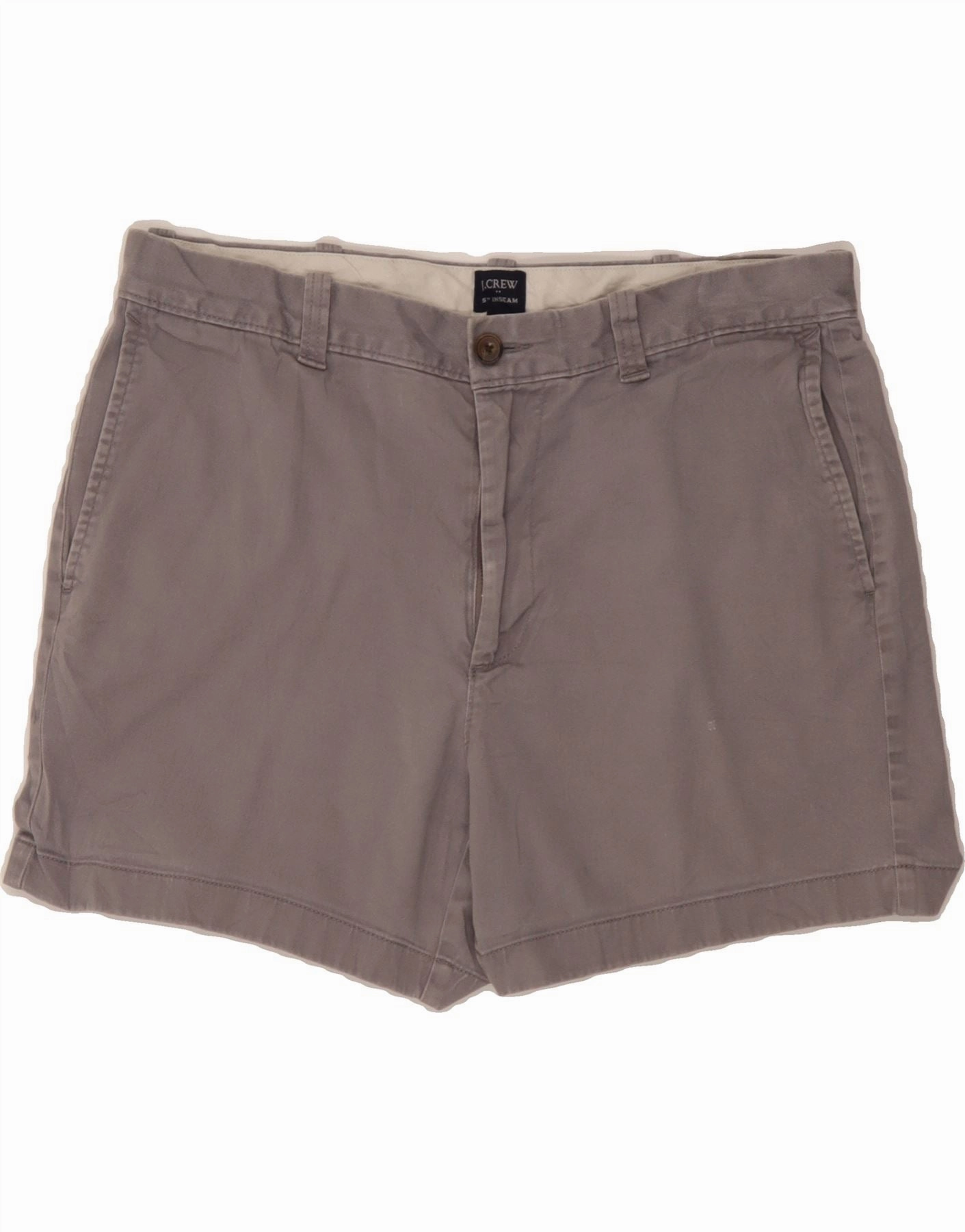 Chic Design Anti Chafe Seamless J. CREW Mens Chino Shorts W34 Large  Grey Cotton