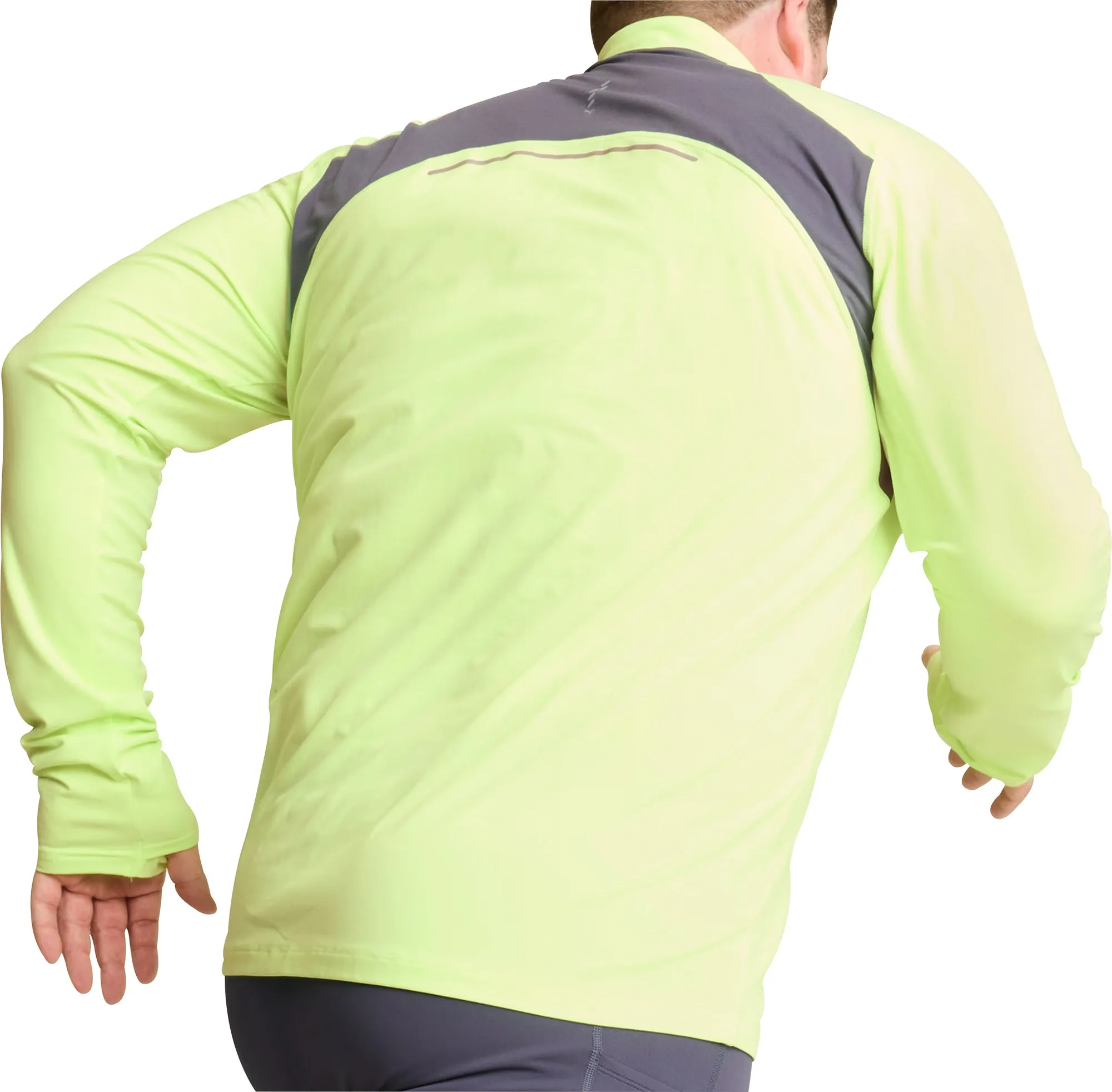 energy-efficient Puma Run Cloudspun Half Zip Long Sleeve Mens Running Top - Green