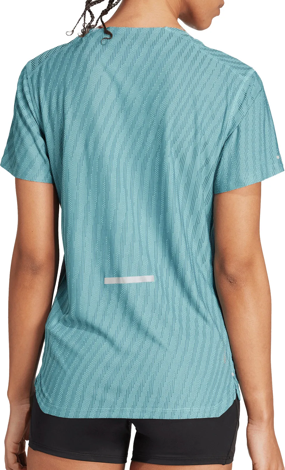 AntiPilling Treatment Summer Favorite adidas ADI365 ClimaCool  Short Sleeve Womens Running Top - Green