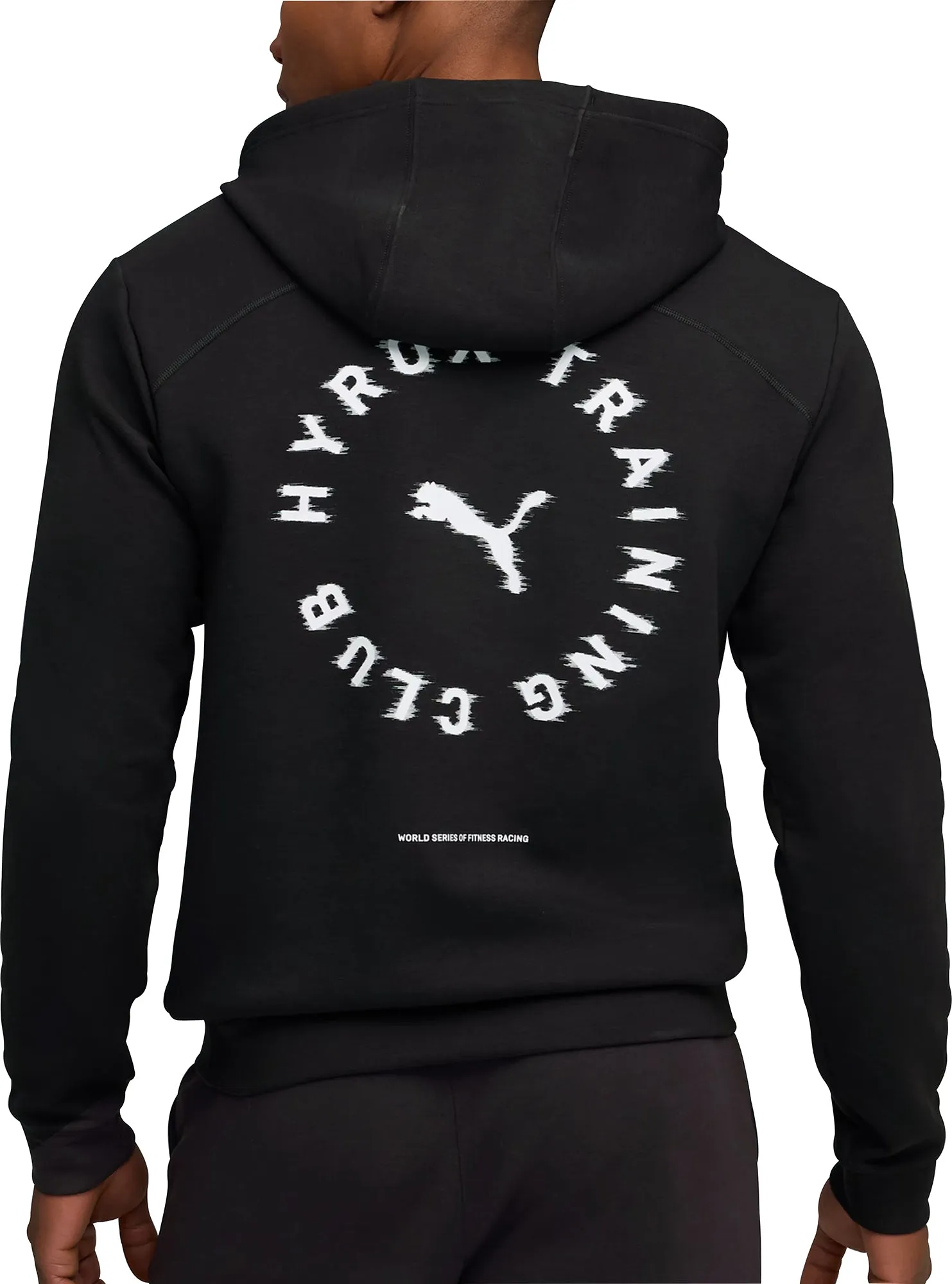 Puma X HYROX Cloudspun Mens Training Hoody - Black Dual Layered Fabric Tailgating wear