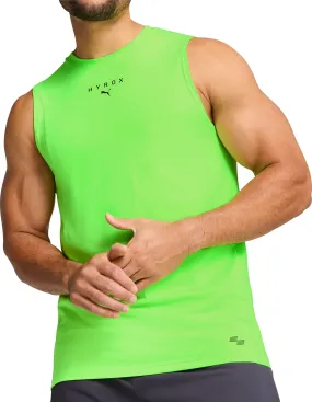 Double Layered Panels Puma X HYROX Cloudspun Mens Training Vest - Green