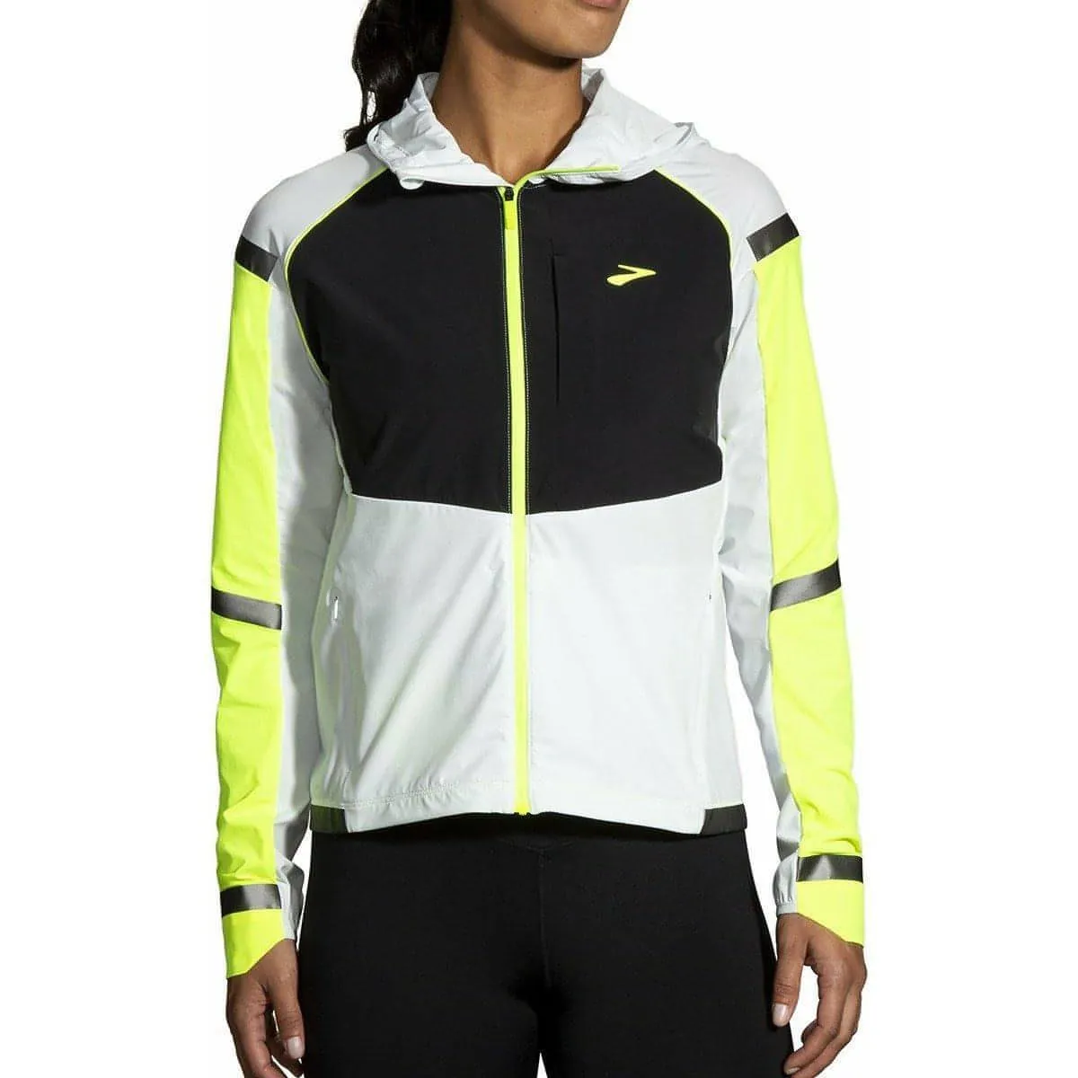 Fast Wear Brooks Carbonite Womens Running Jacket - Grey