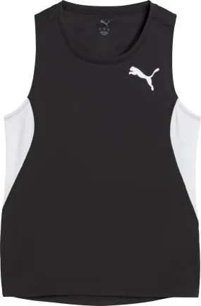 Trendy Comfort Puma Cross The Line 3 Womens Running Vest Tank Top - Black