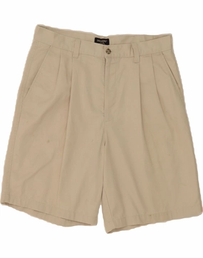 floral shorts DOCKERS Mens Pegged Chino Shorts W34 Large  Beige Cotton