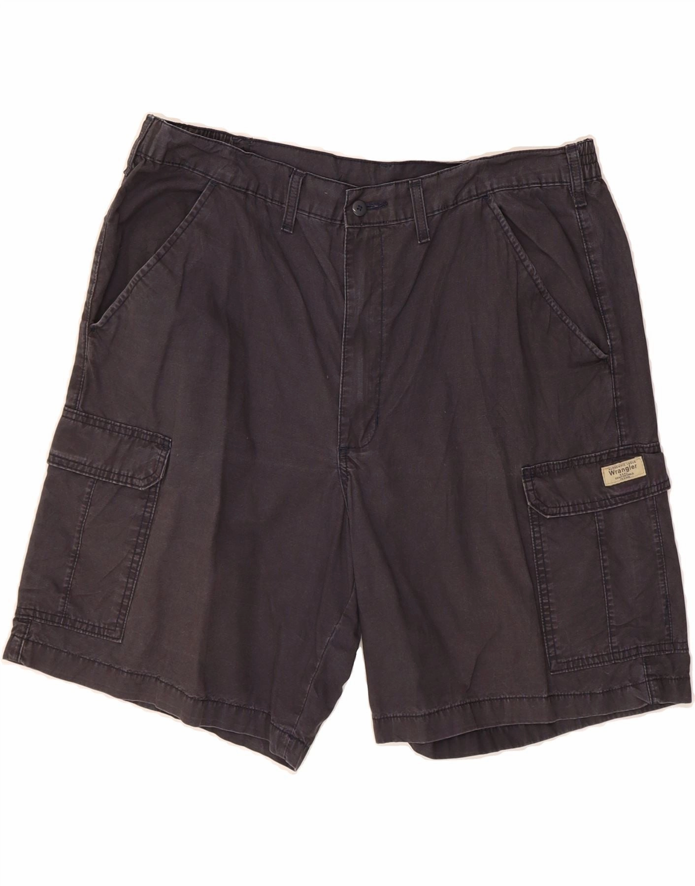 WRANGLER Mens Cargo Shorts W40 XL Black Cotton kids Eco-friendly