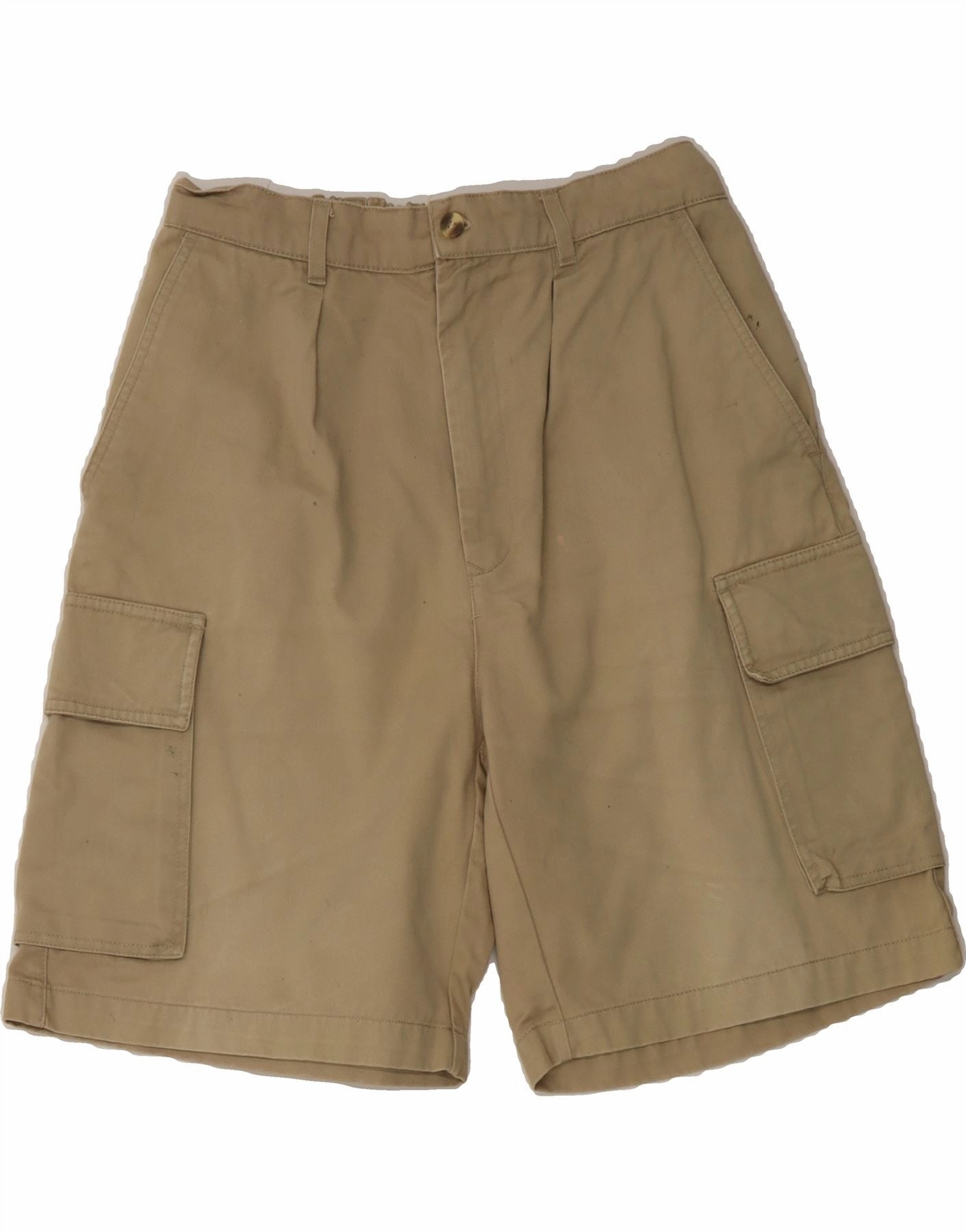 men's fashion Airy Fit CLIQUE Mens Cargo Shorts Medium W32 Beige Cotton