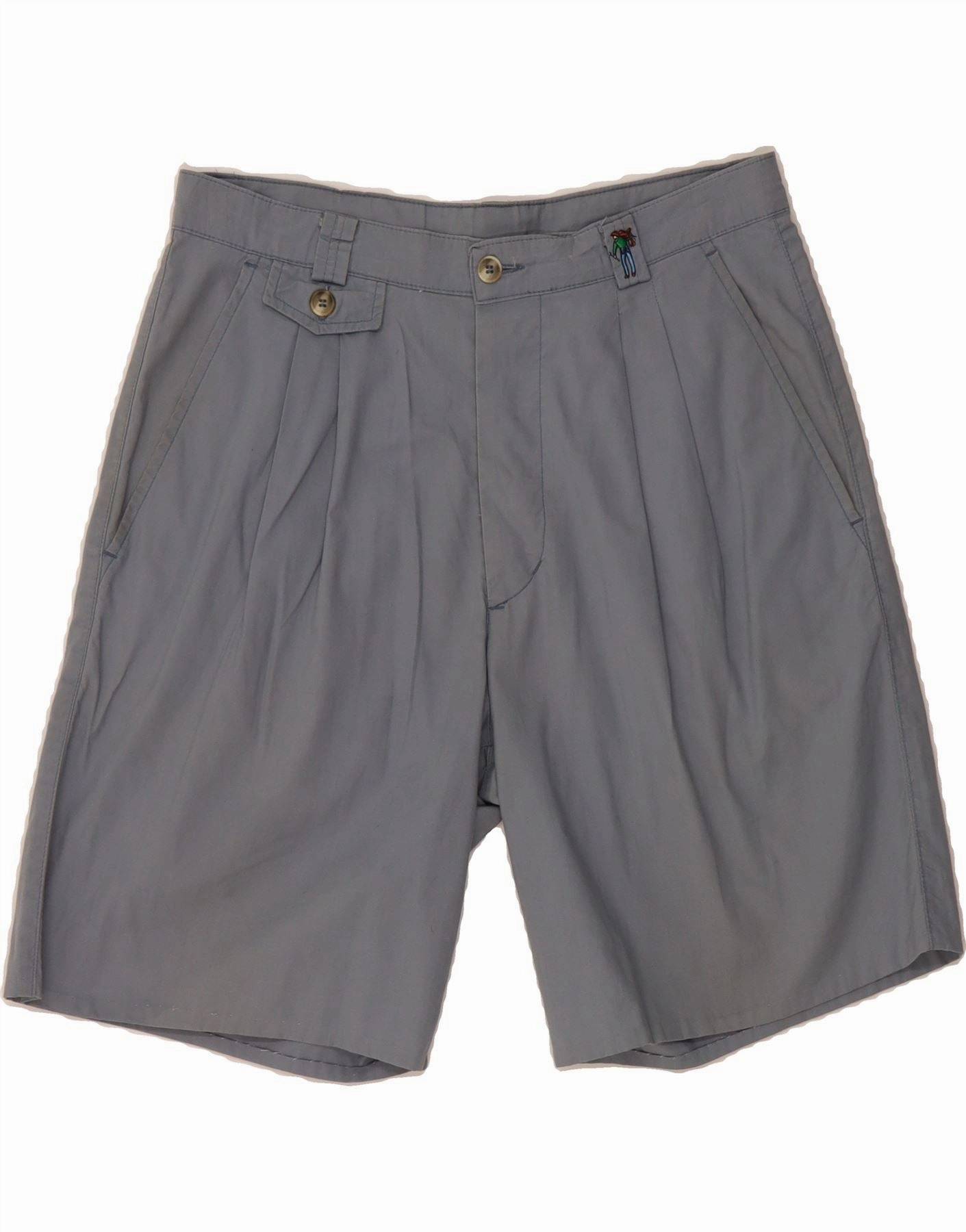 button-down look Sun Ready LEVI'S Mens Pegged Chino Shorts W31 Medium Blue Cotton