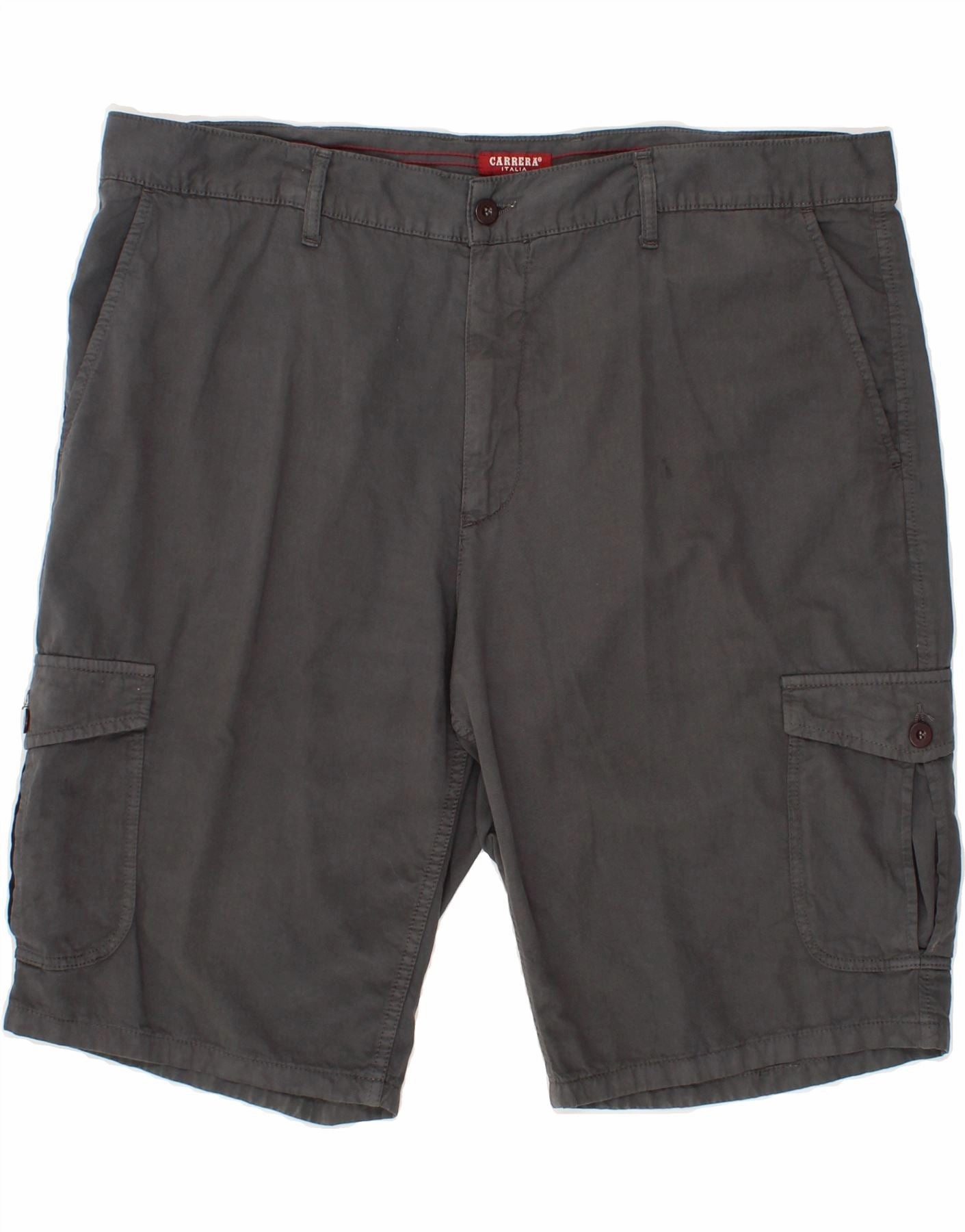 CARRERA Mens Cargo Shorts W42 2XL Grey Clean Finish