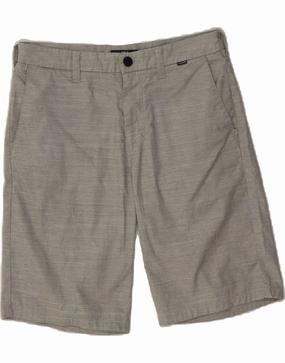 Soft touch finish HURLEY Mens Chino Shorts W30 Medium Grey Cotton