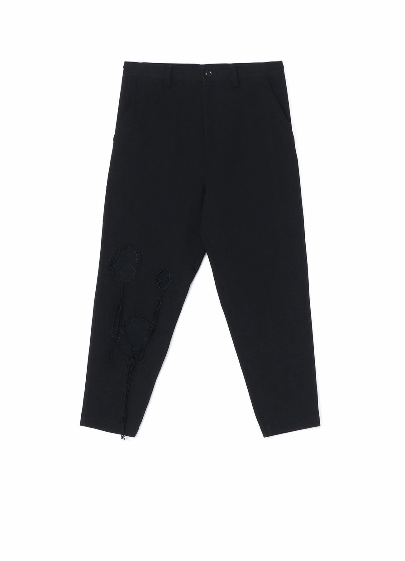 DENIM SLIM FIT PANTS WITH HOLE DETAILS Neutral Shade