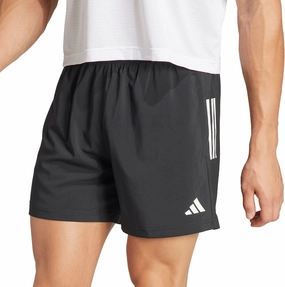 Contoured Articulation adidas Own The Run 7 Inch Mens Running Shorts - Black