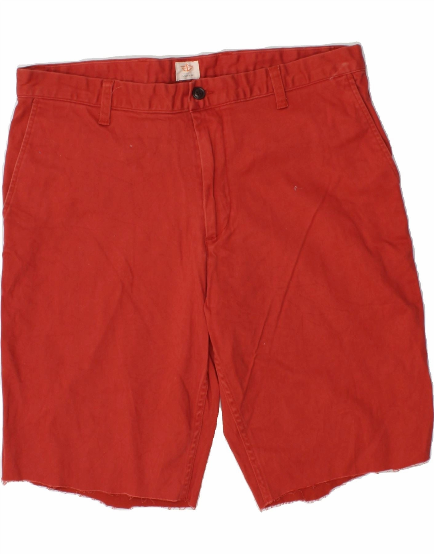 DOCKERS Mens Chino Shorts W36 Large Red Cotton City Mood