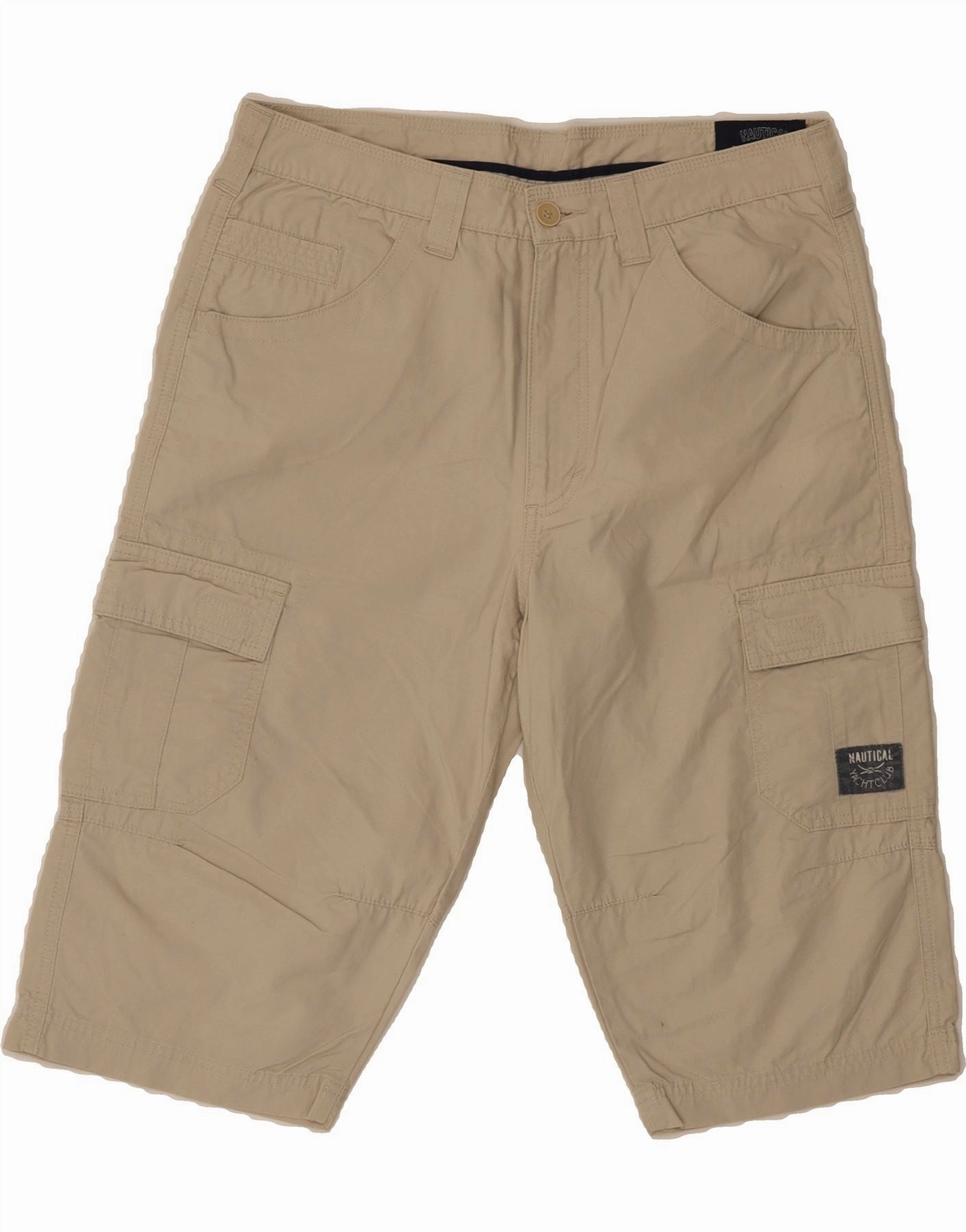 Relaxed Flex Sweat Wicking Fabric TCM Mens Cargo Shorts IT 50 Large W34  Beige Cotton