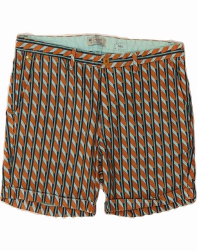 Reinforced Gusset Outdoor Ready SCOTCH & SODA Mens Chino Shorts W34 Large Multicoloured Geometric