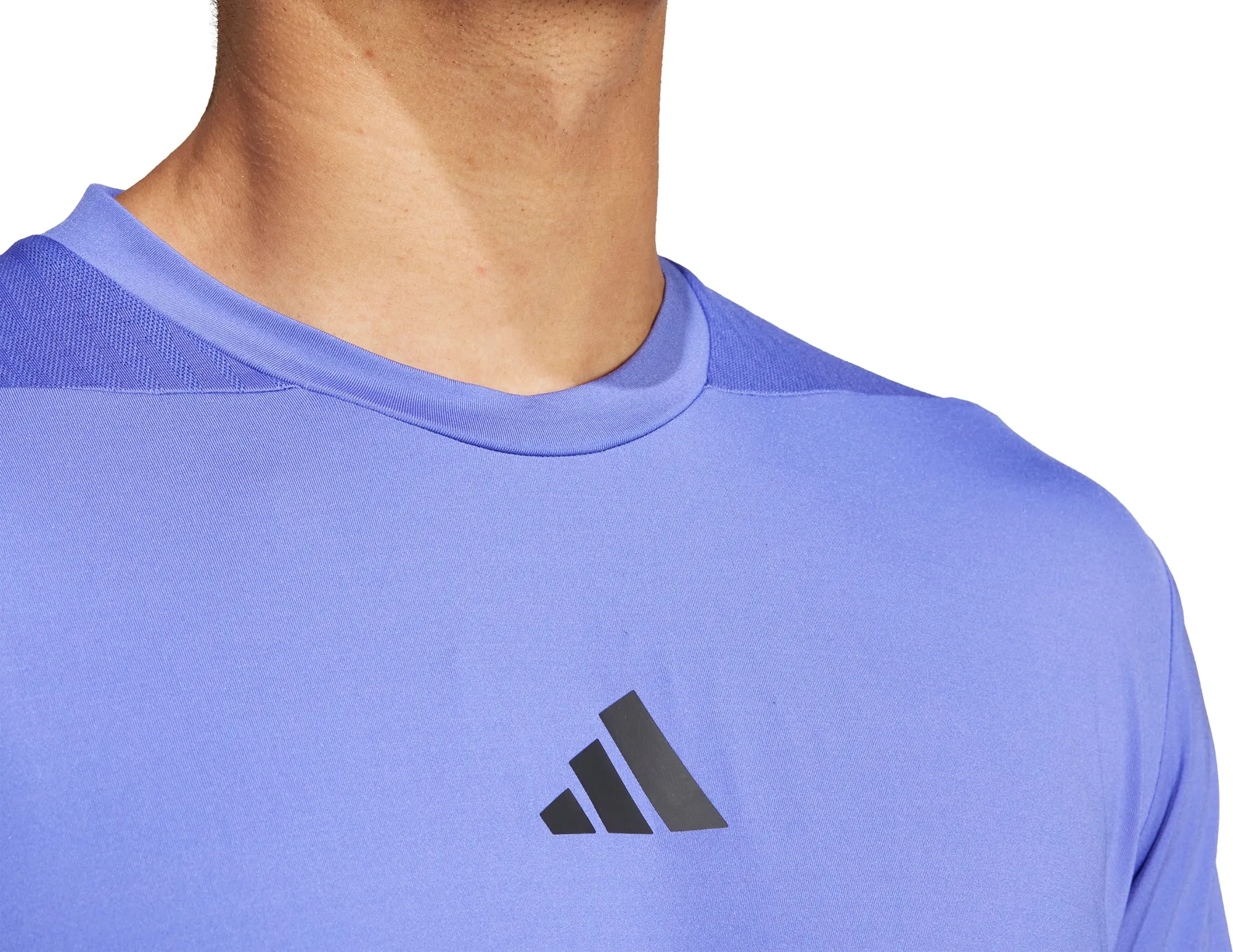 adidas Designed For Training Intensity Short Sleeve Mens Training Top - Blue Breezy Comfort